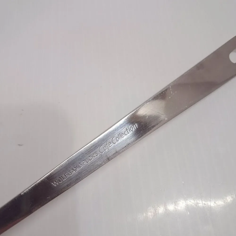 Vintage Wolfgang Pucks Cafe Collection solid Serving Spoon Stainless Steel